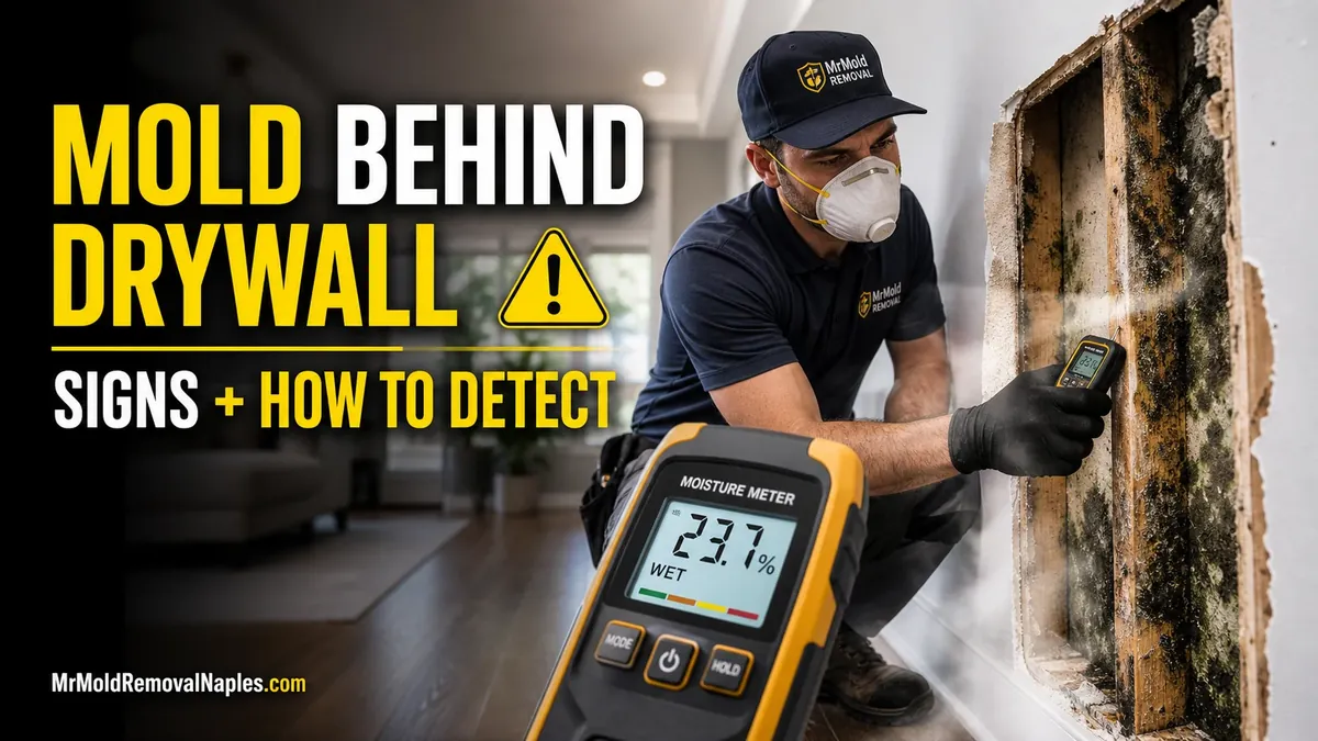 Mold Behind Drywall: Signs, Detection, and What to Do